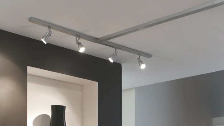 Commercial track and architectural lighting installation